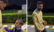 Cruce entre Messi y un niño