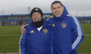 Miguel Ángel Russo y Juan Román Riquelme
